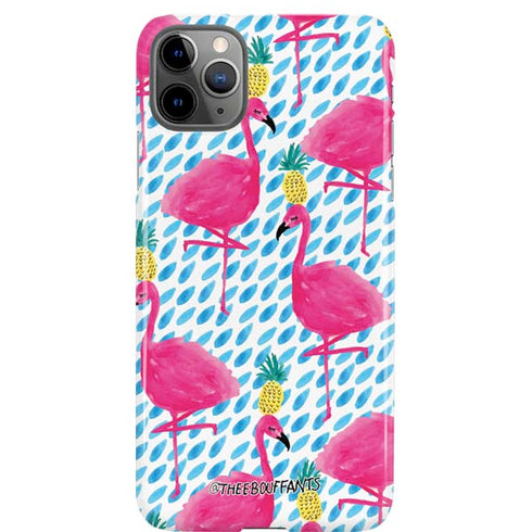 Bouffants and Broken Hearts Party Flamingos iPhone Cases
